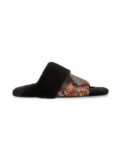 La DoubleJ Scarpe|Accessories<Winter SlidesSicomore Black in Jacquard