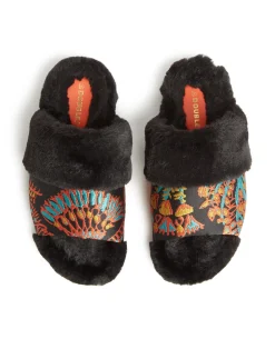 La DoubleJ Scarpe|Accessories<Winter SlidesSicomore Black in Jacquard