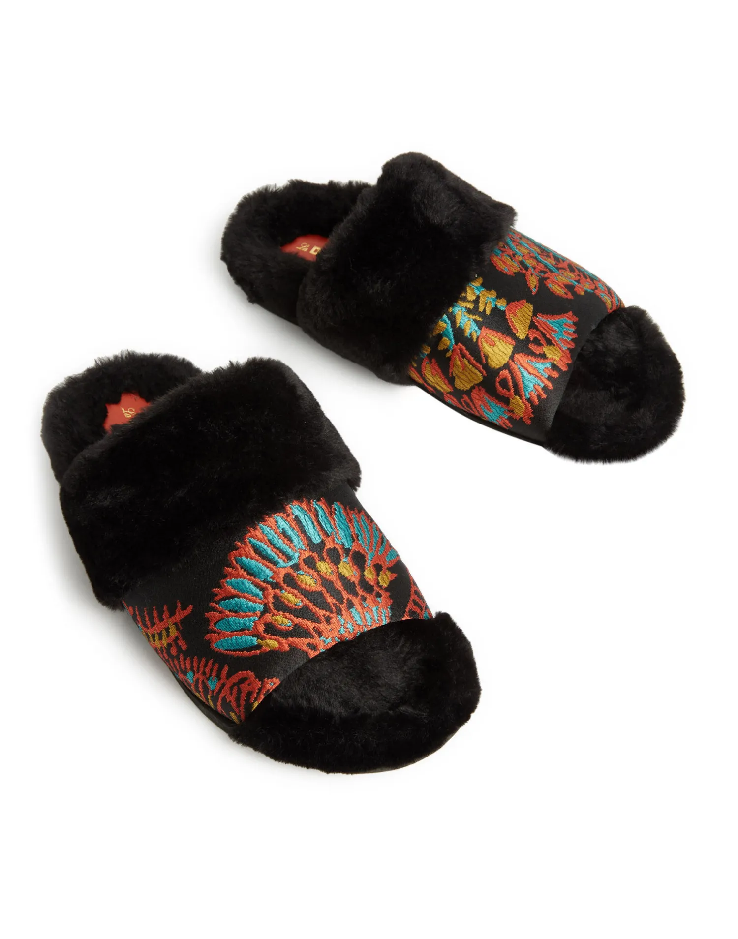 La DoubleJ Scarpe|Accessories<Winter SlidesSicomore Black in Jacquard
